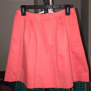 JCrew lace stripe skirt w/pockets